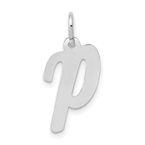 14KT White Gold Initial Pendant-Chain Not Included; Initial P