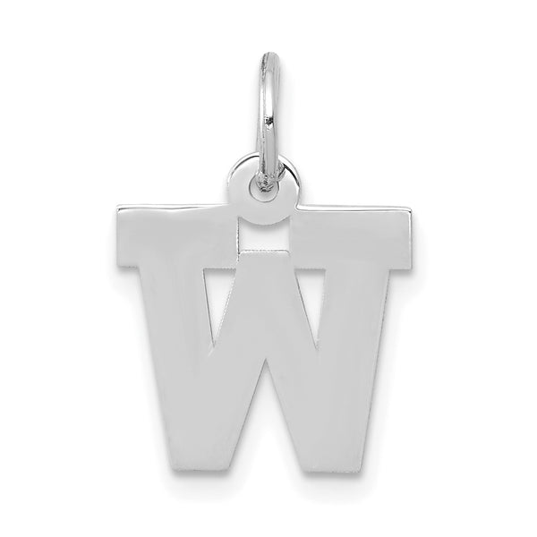 14KT White Gold Initial Pendant-Chain Not Included; Initial W