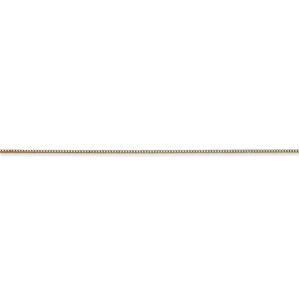 14KT Yellow Gold 14" 0.5MM Box Pendant Chain