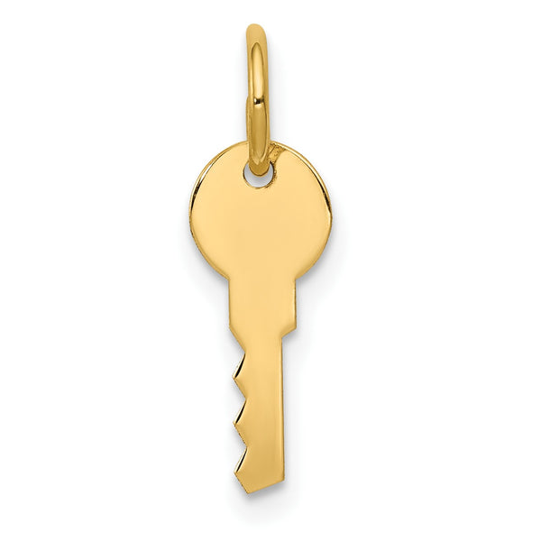 14KT Yellow Gold 17X5MM Key Pendant-Chain Not Included