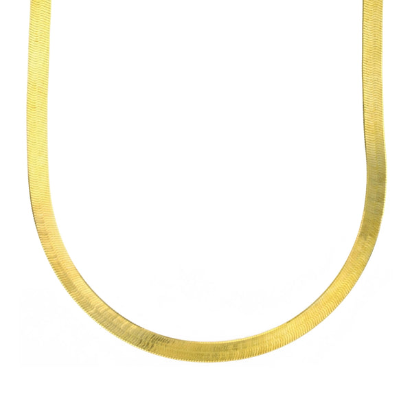 10KT Yellow Gold 18" 5MM Herringbone Chain