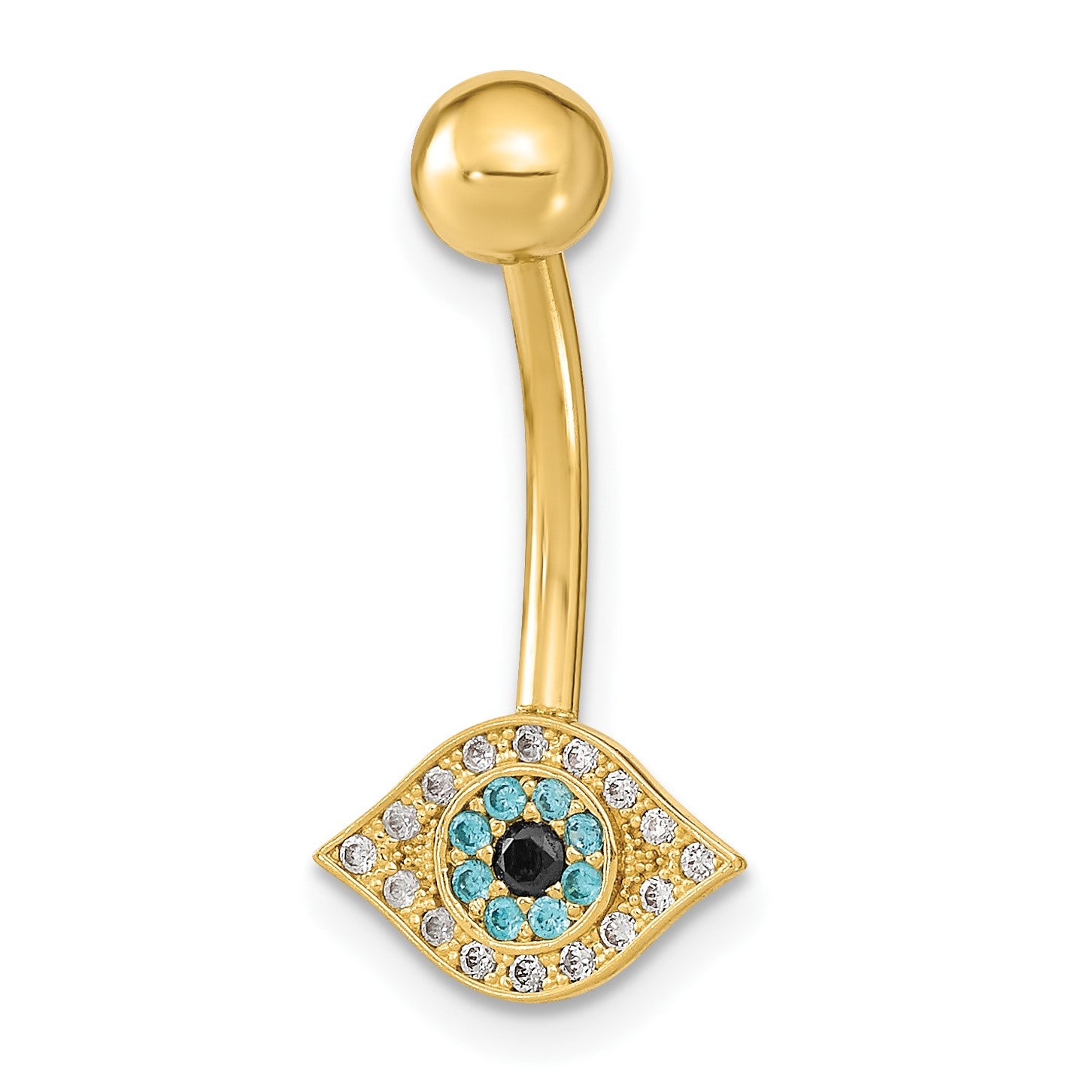 Evil eye belly ring 2025