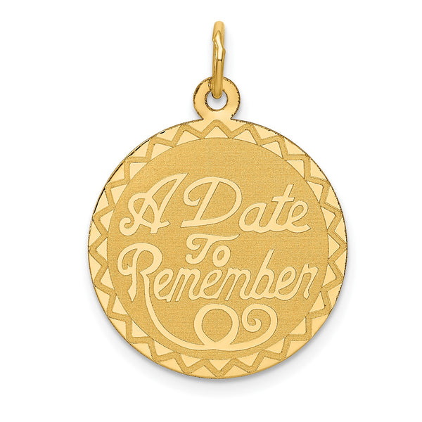 14KT Yellow Gold 27X19MM Pendant-Chain Not Included