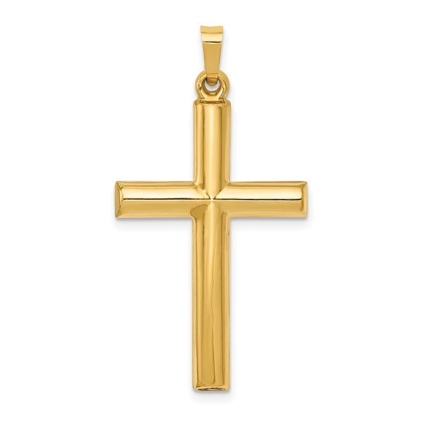 14KT Yellow Gold 32X19MM Cross Pendant-Chain Not Included