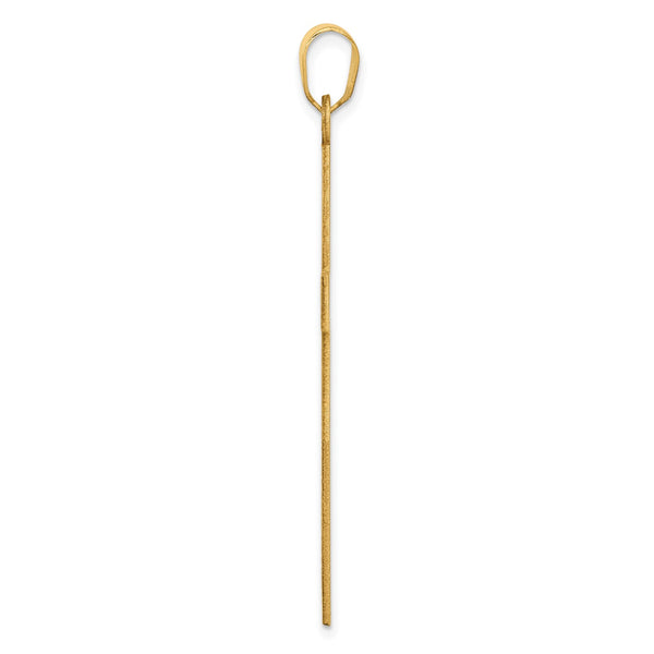 14KT Yellow Gold 48X25MM Cross Pendant-Chain Not Included