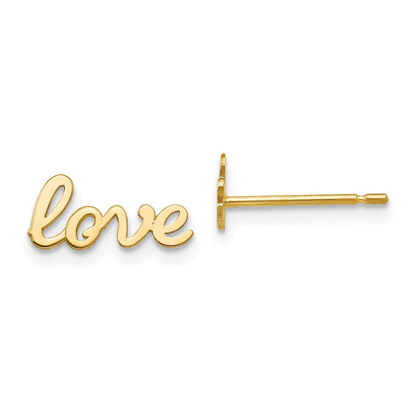 14KT Yellow Gold 6X11MM Earrings