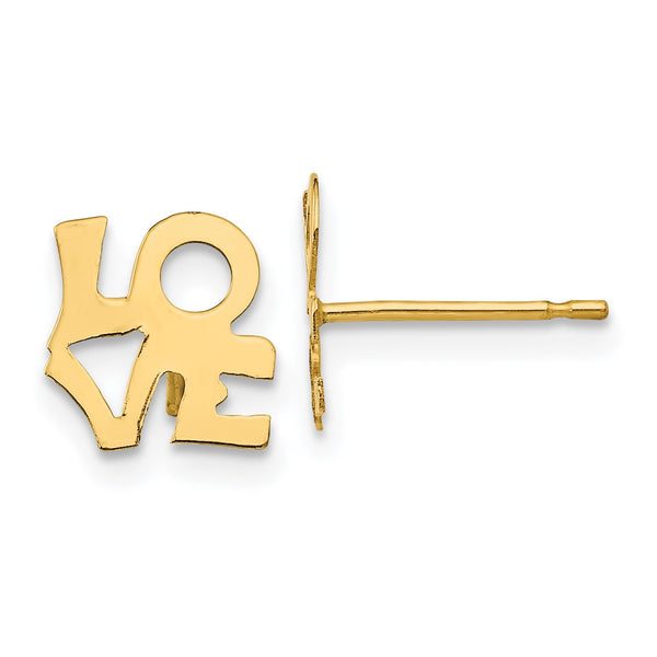 14KT Yellow Gold 8MM Earrings