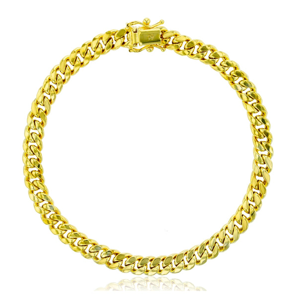 14KT Yellow Gold 8.5" 5.9MM Cuban Link Bracelet