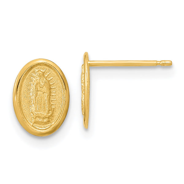 14KT Yellow Gold Guadalupe Stud Earrings