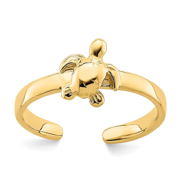 14KT Yellow Gold Sea Turtle Toe Ring