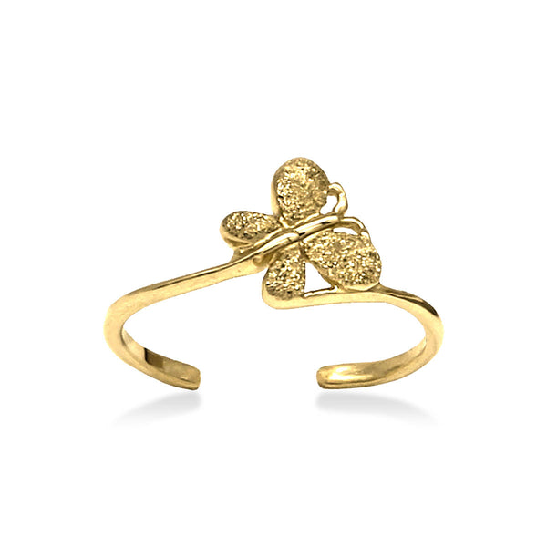 14KT Yellow Gold Butterfly Toe Ring