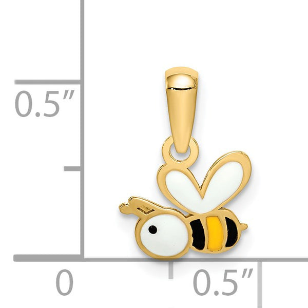 14KT Yellow Gold Bumble Bee Pendant-Chain Not Included