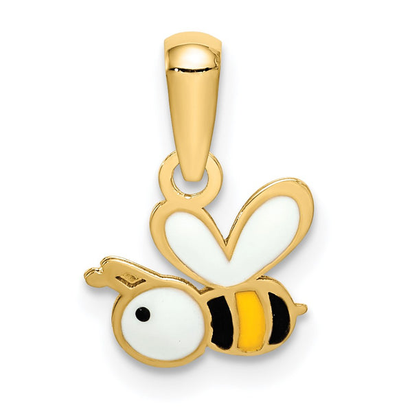 14KT Yellow Gold Bumble Bee Pendant-Chain Not Included