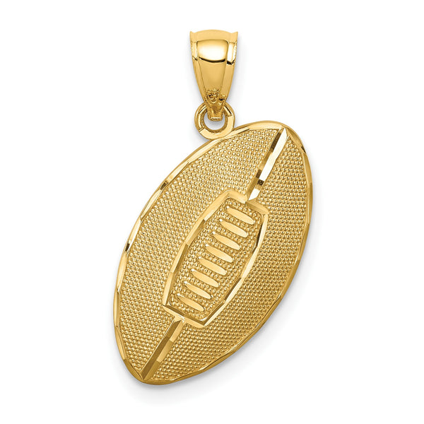 14KT Yellow Gold Football Pendant