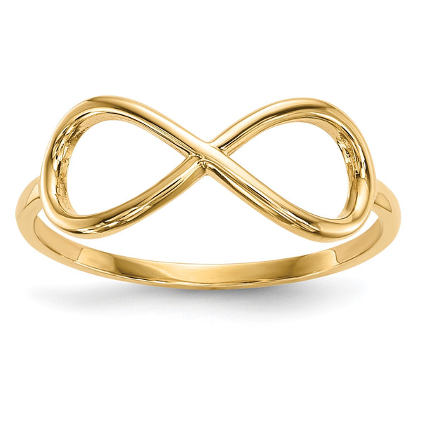 14KT Yellow Gold Infinity Ring; Size 7