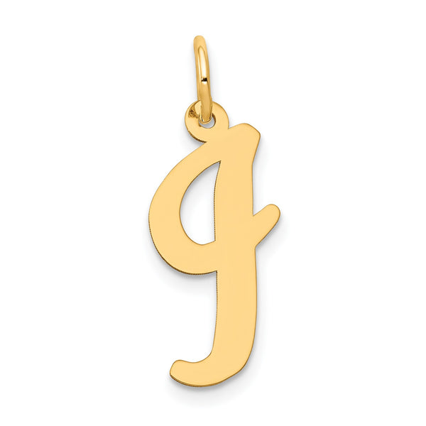 14KT Yellow Gold Initial Pendant-Chain Not Included; Initial I