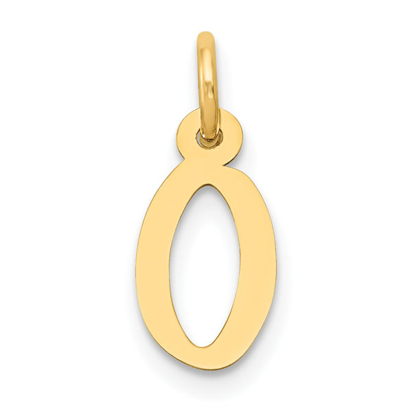 14KT Yellow Gold Initial Pendant-Chain Not Included; Initial O