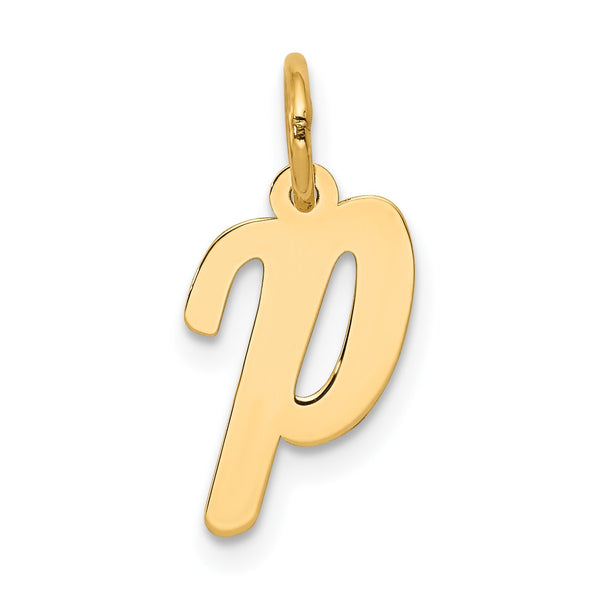 14KT Yellow Gold Initial Pendant-Chain Not Included; Initial P