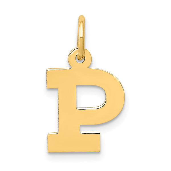 14KT Yellow Gold Initial Pendant-Chain Not Included; Initial P