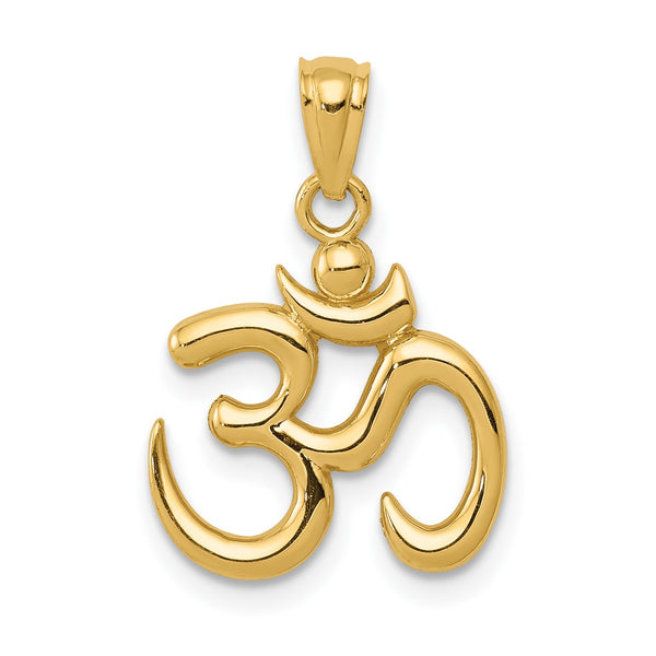 14KT Yellow Gold Om Symbol Charm