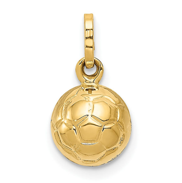 14k 3-D Soccer Ball Charm