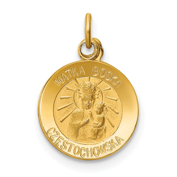 14k Matka Boska Medal Charm
