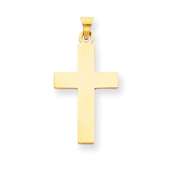 14k Polished Cross Charm