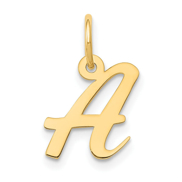 14k Small Script Initial A Charm