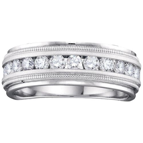 Signature 1/2 CTW Diamond Wedding Band in 14KT White Gold