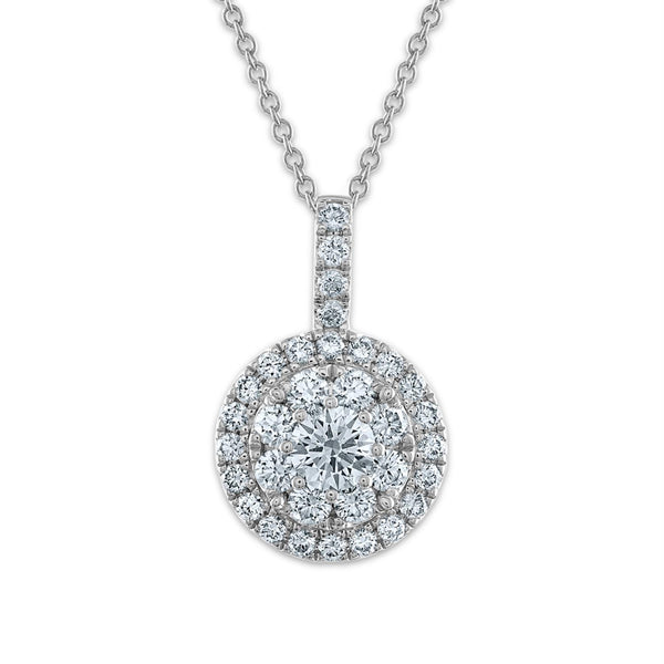 Signature EcoLove 1 CTW Lab Grown Diamond 18" Pendant in 14KT White Gold
