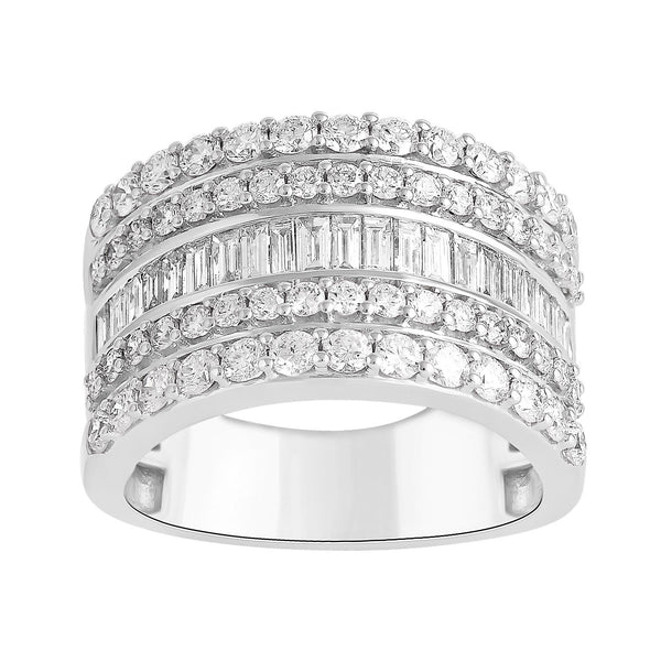 Signature EcoLove 1-9/10 CTW Diamond Anniversary Ring in 14KT White Gold