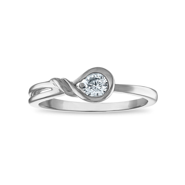 LoveSong EcoLove 1/4 CTW Lab Grown Diamond Promise Ring in 10KT White Gold