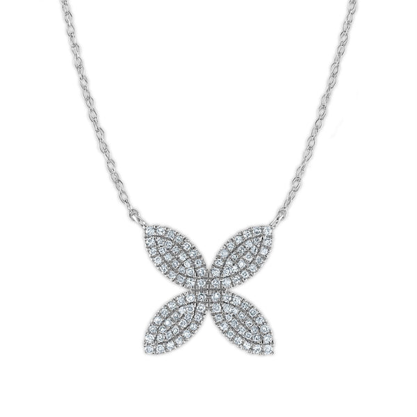 LoveSong 1/5 CTW Diamond Fashion 18" Necklace in 10KT White Gold