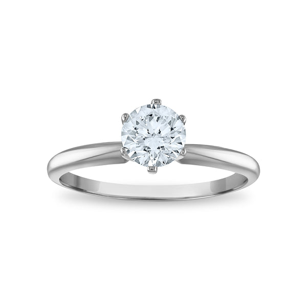 EcoLove 3/4 CTW Lab Grown Diamond Solitaire Engagement Ring in 14KT White Gold