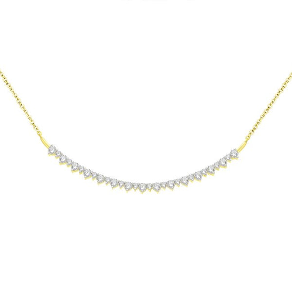 1 CTW Diamond 18" Necklace in 10KT Yellow Gold
