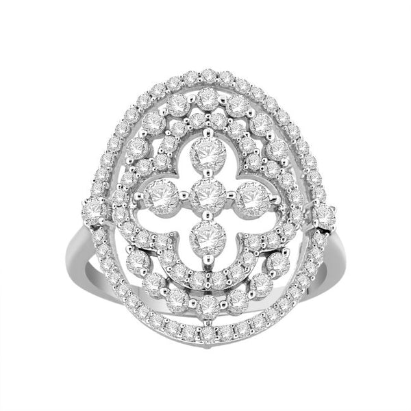 1 CTW Diamond Fashion Ring in 10KT White Gold
