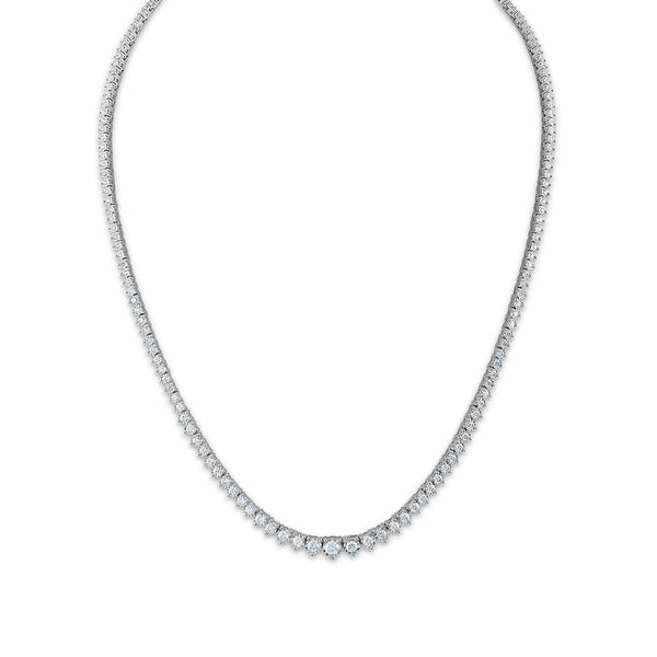 3 CTW Diamond 18" Tennis Necklace in 14KT White Gold
