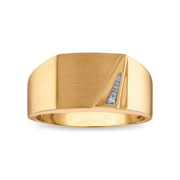 10KT Yellow Gold Diamond Accent Ring