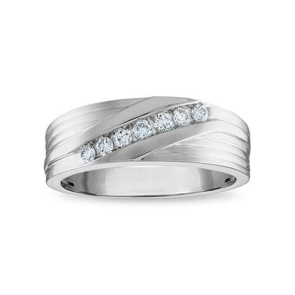 1/4 CTW Diamond Wedding Ring in 10KT White Gold
