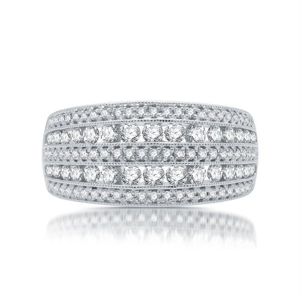 1 CTW Diamond Anniversary Ring in 10KT White Gold