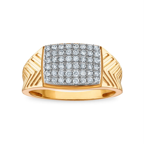 1/2 CTW Diamond Cluster Fashion Ring in 10KT Yellow Gold