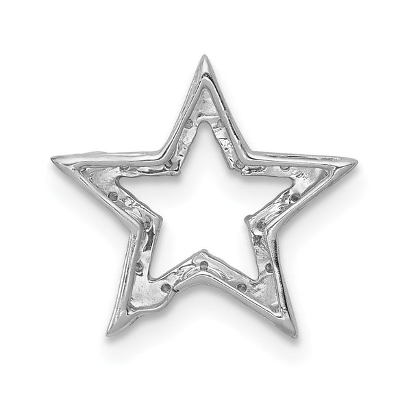 1/20 CTW Diamond Celestial Star Pendant-Chain Not Included in 14KT White Gold