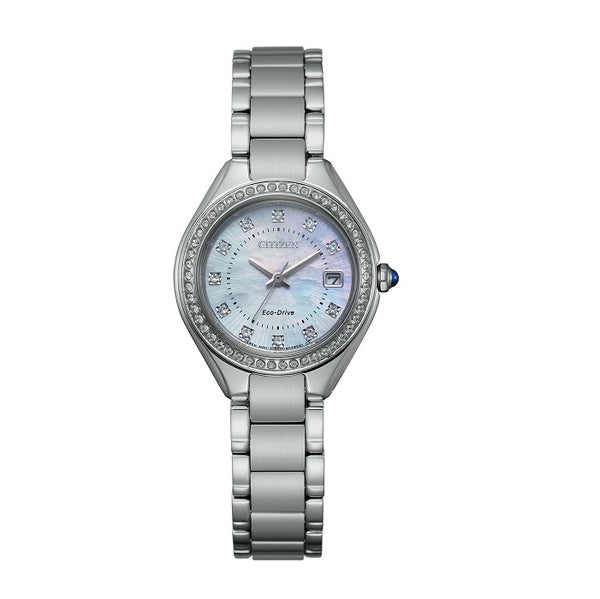 Citizen Round Dial Stainless Steel Watch Band; EW2550-55D