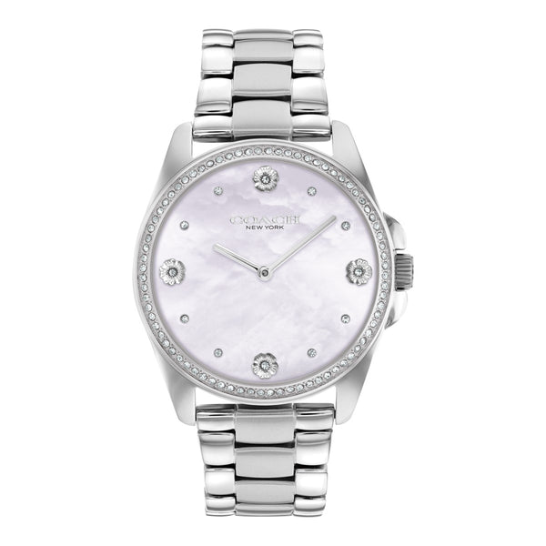 Coach Greyson Crystal Accent 36MM Stainless Steel Watch; 14504108