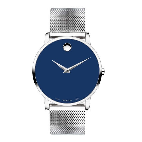Movado BOLD with 40MM Grey Round Dial Stainless Steel Watch Band; Evolution 3600901