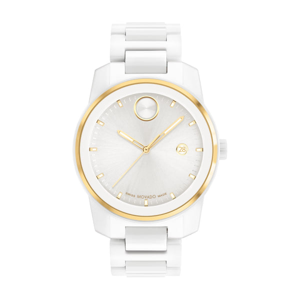 Movado BOLD Verso 42MM White Ceramic Watch; 3600900
