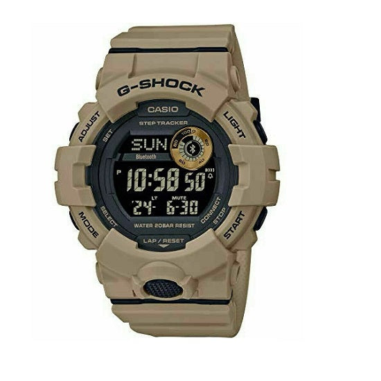G-Shock with 54X48 MM Black Round Dial Resin Band Strap; GBD800UC-5