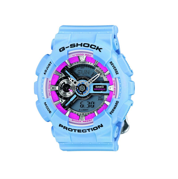 G-Shock Blue Resin S Series; GMA-S110F-2ACR