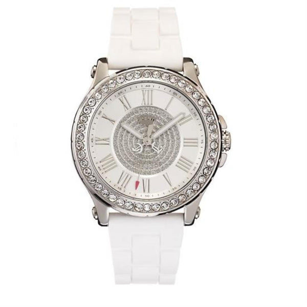Juicy Couture White Silicone Band Strap; 1901051