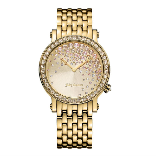 Juicy Couture with 36X36 MM Champagne Watch Band; 1901280